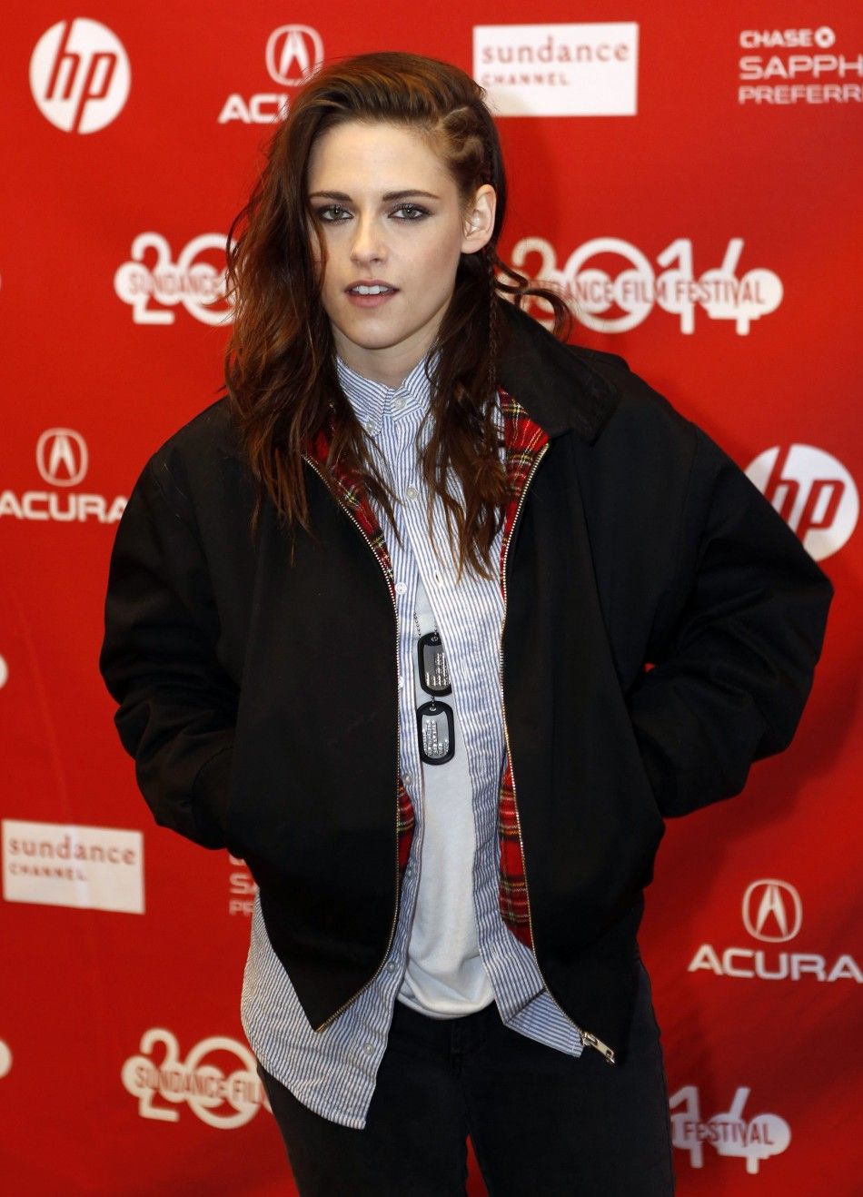 Kristen Stewart Promotes New Film Camp X-Ray at the 2014 Sundance Film Festival in Utah