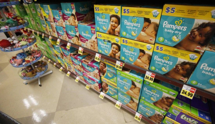 Pampers diapers, a product distributed by Procter & Gamble, is pictured on sale at a Ralphs grocery store in Pasadena, California January 21, 2014. Procter & Gamble Co, the world's largest household products maker, reported lower quarterly profit on Janua