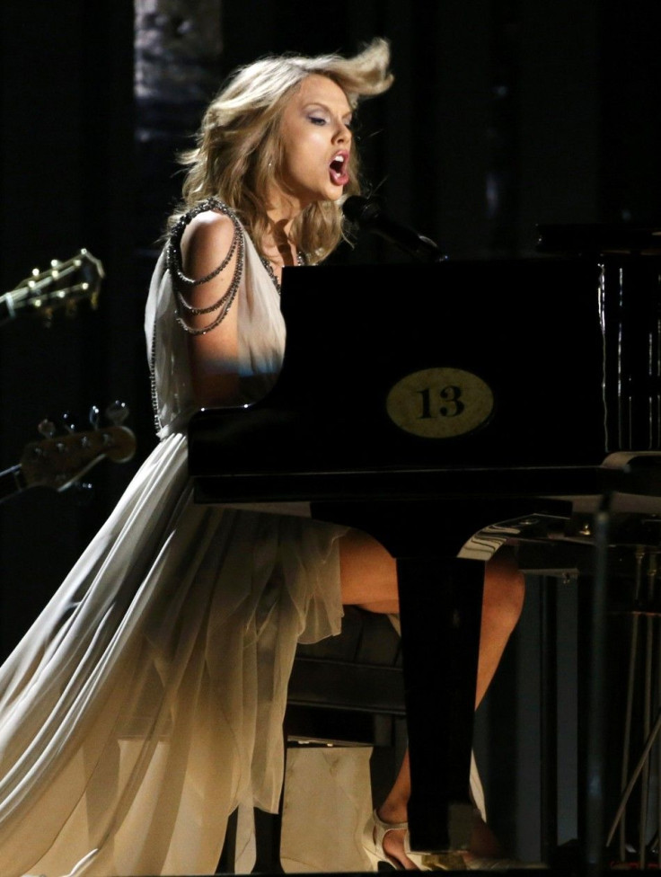 Taylor Swift performs &quot;All Too Well&quot; at the 56th annual Grammy Awards in Los Angeles