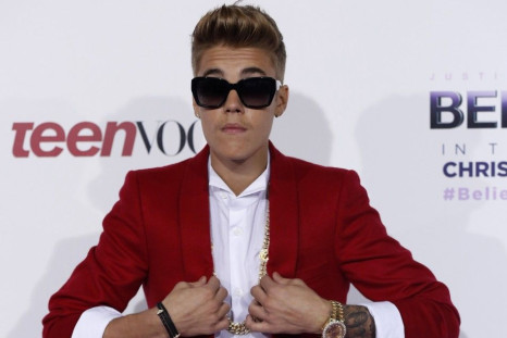 File photo of singer Bieber posing at the premiere of the documentary &quot;Justin Bieber's Believe&quot; in Los Angeles
