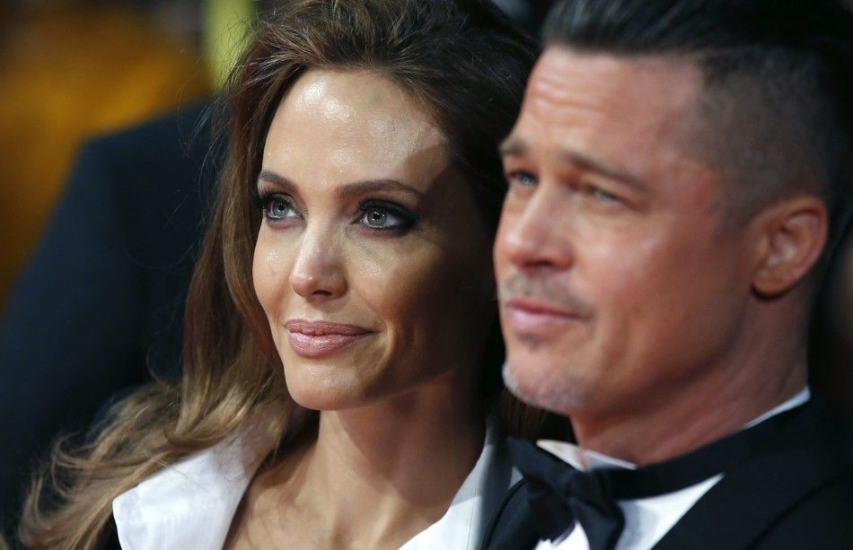 Actors Brad Pitt and Angelina Jolie 