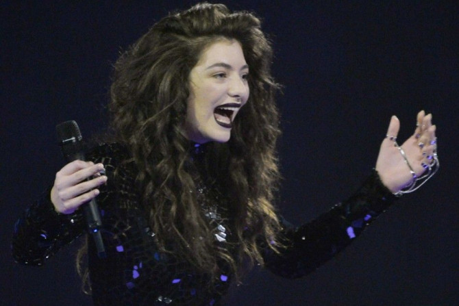 Singer Lorde accepts the International Female Solo Artist award at the BRIT Awards, celebrating British pop music, at the O2 Arena in London