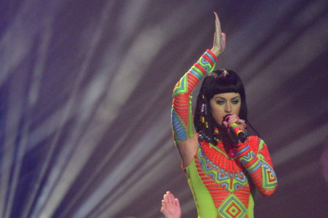 Singer Katy Perry Performs at the BRIT Awards, Celebrating British Pop Music, at the O2 Arena in London