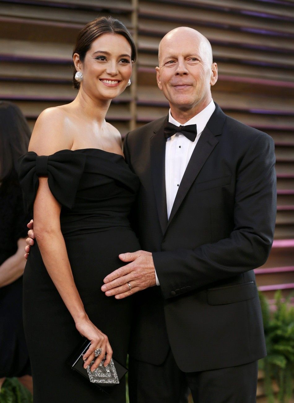 Bruce Willis and Wife at 2014 Oscars