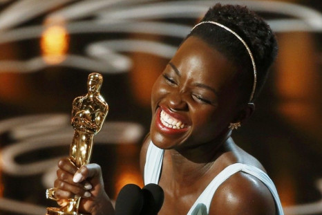 Nyong'o, best supporting actress winner for her role in &quot;12 Years a Slave&quot;, speaks on stage at the 86th Academy Awards in Hollywood