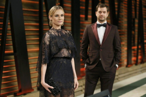Actor Joshua Jackson and his partner, actress Diane Kruger arrive at the 2014 Vanity Fair Oscars Party in West Hollywood