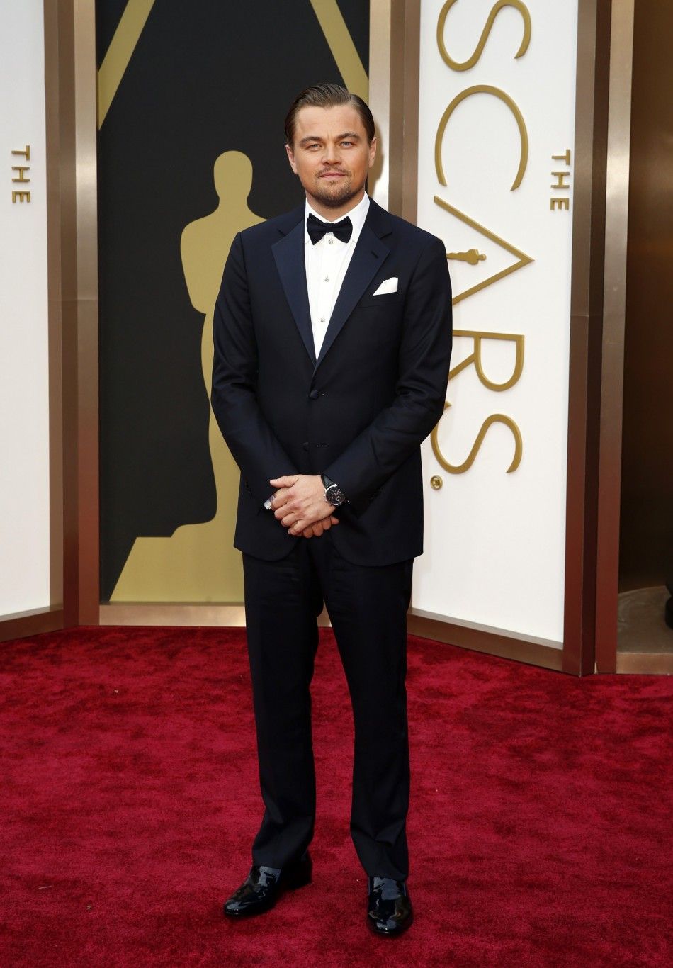 Leonardo DiCaprio, best actor nominee for his role in the film quotThe Wolf of Wall Streetquot, arrives at the 86th Academy Awards in Hollywood