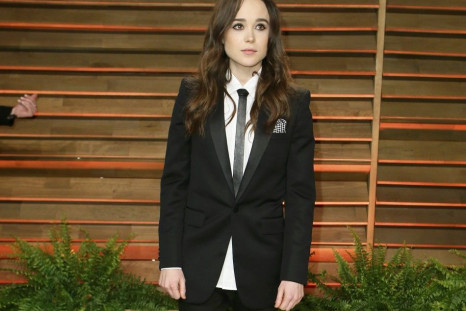 Actress Ellen Page arrives at the 2014 Vanity Fair Oscars Party in West Hollywood, California