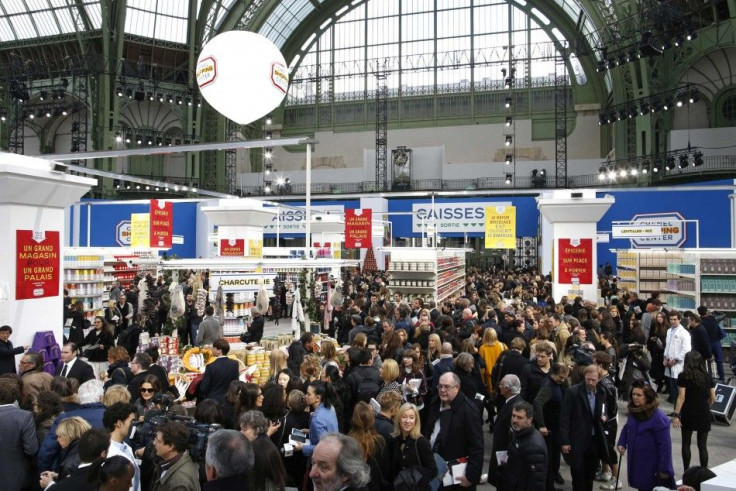 A general view shows the Grand Palais transformed into a &quot;Chanel Shopping Center&quot; after the German designer Karl Lagerfeld Fall/Winter 2014-2015 women&#039;s ready-to-wear collection show for French fashion house Chanel during Paris Fashion Week