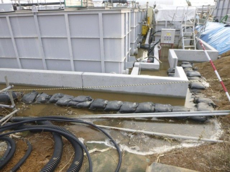 Highly contaminated water leaked from a large storage tank is seen at the H6 area of the contaminated water storage tanks, at Tokyo Electric Power Co. (TEPCO)'s tsunami-crippled Fukushima Daiichi nuclear power plant in Fukushima prefecture in this Februar