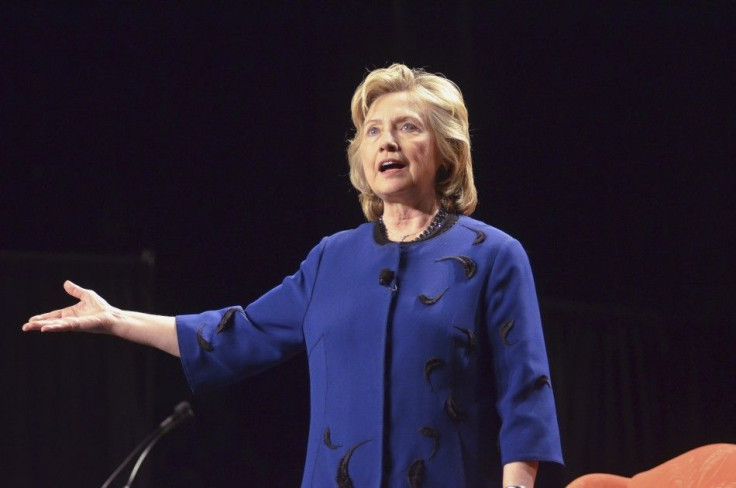 Former U.S. Secretary of State Hillary Clinton speaks at the University of Miami in Florida