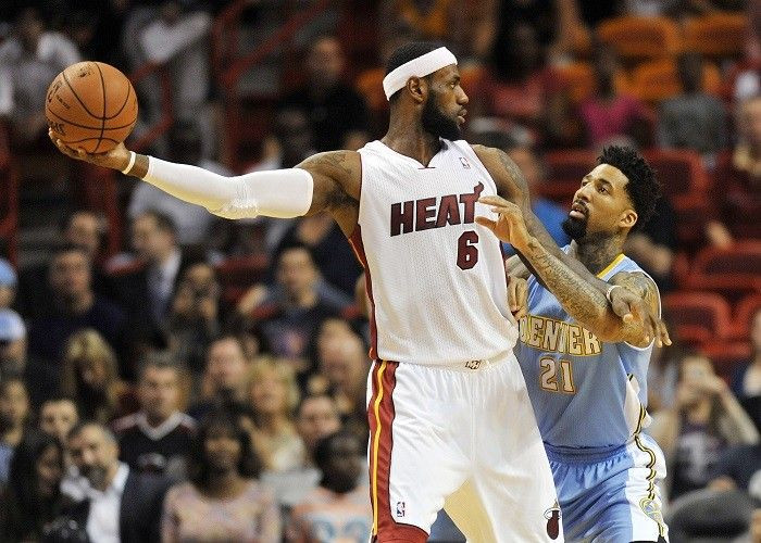 LeBron James Miami Heat Denver Nuggets