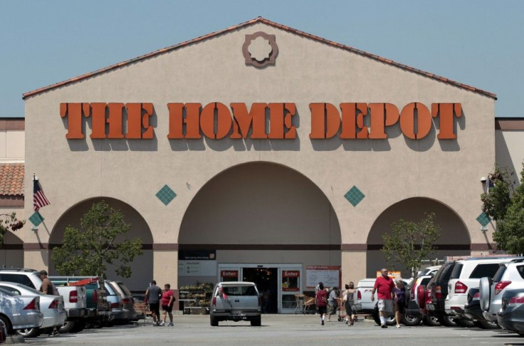 The entrance to The Home Depot store is pictured in Monrovia, California in this file photo taken August 13, 2012. Home Depot Inc reported a higher-than-expected quarterly profit on Tuesday as it kept a tight lid on costs to offset weak sales, sending sha