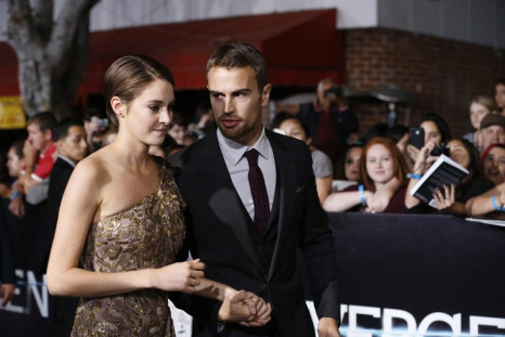 Shailene Woodley and Theo James attend the premiere of &quot;Divergent&quot; in Los Angeles
