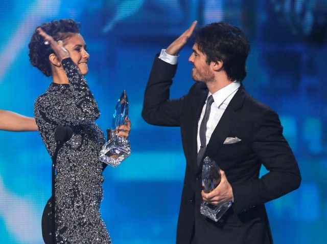 Nina Dobrev and Ian Somerhalder