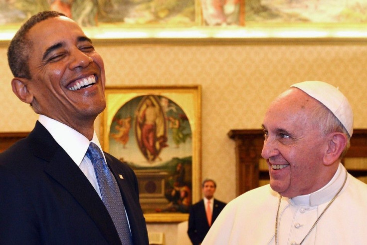 Pope Francis meets President Obama