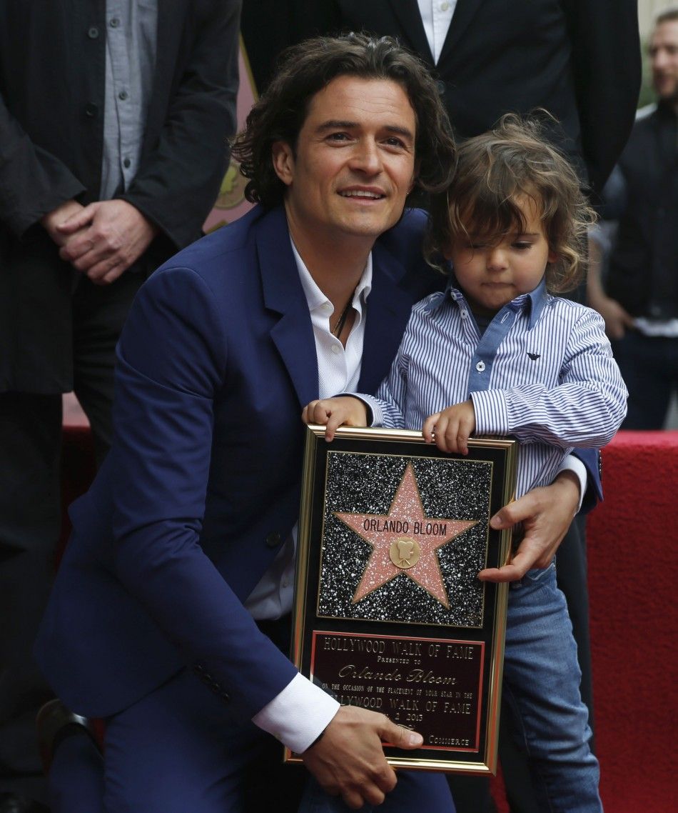 Actor Orlando Bloom With His Son Flynn