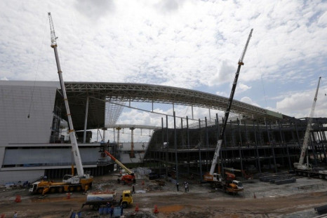 Arena de Sao Paulo During Construction