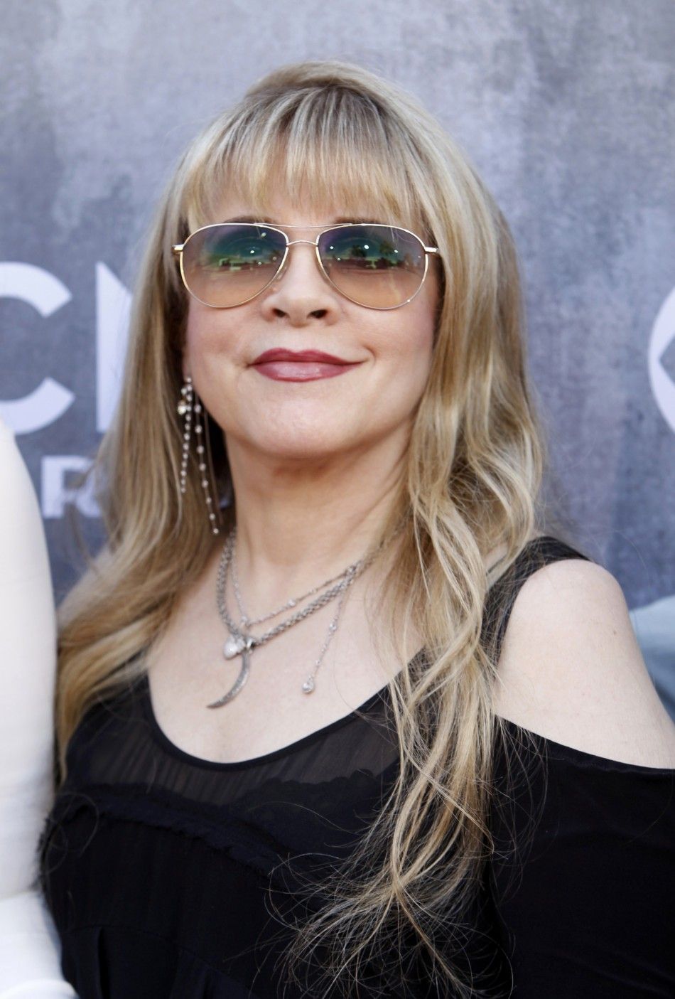 Singer Stevie Nicks arrives at the 49th Annual Academy of Country Music Awards in Las Vegas