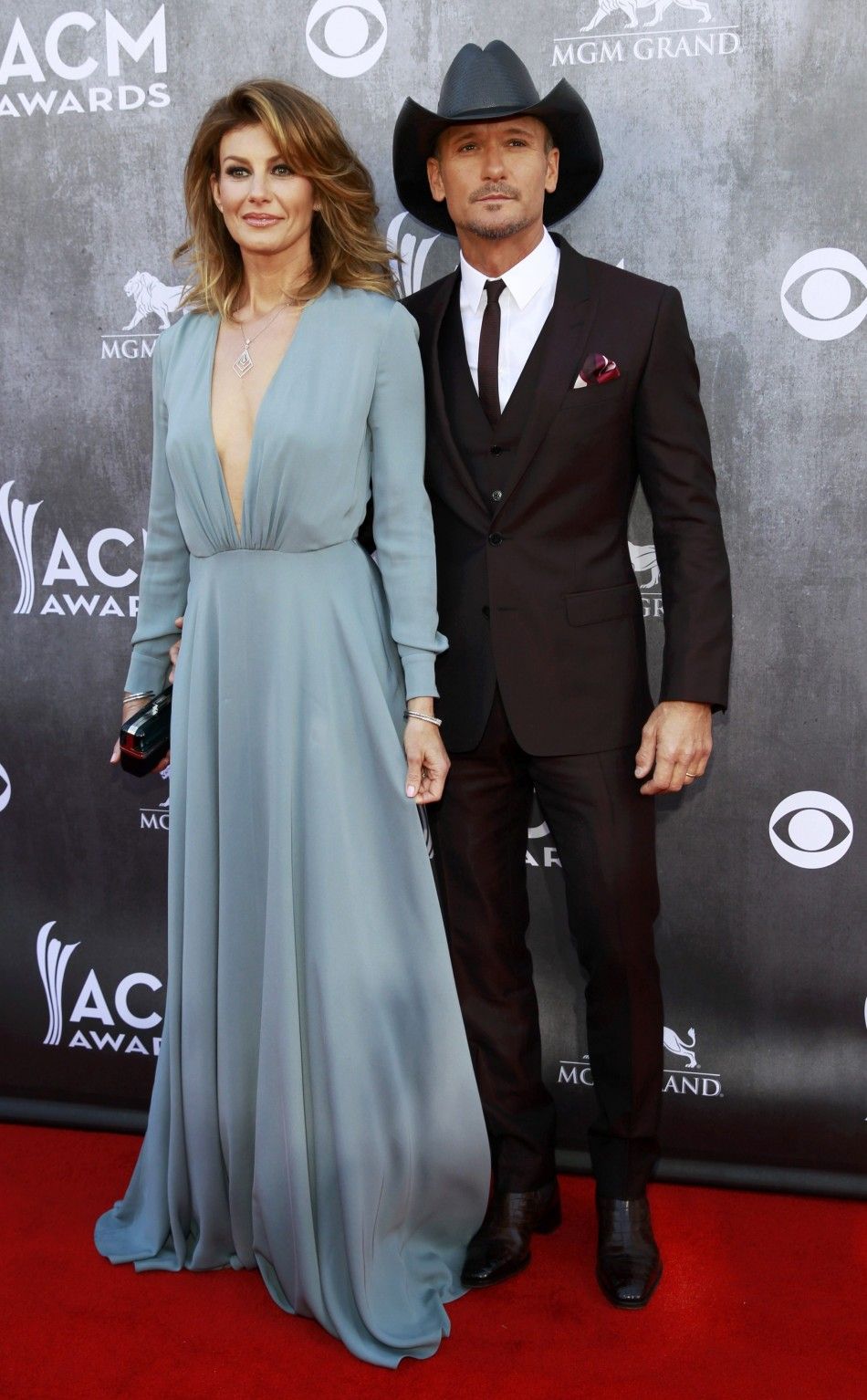 Faith Hill and Tim McGraw arrive at the 49th Annual Academy of Country Music Awards in Las Vegas