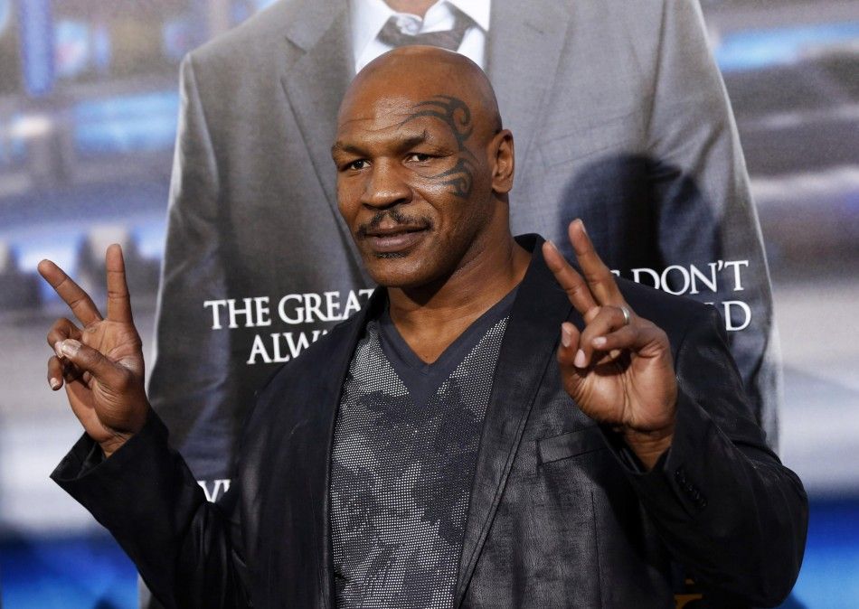 Mike Tyson poses at the premiere of quotDraft Dayquot in Los Angeles