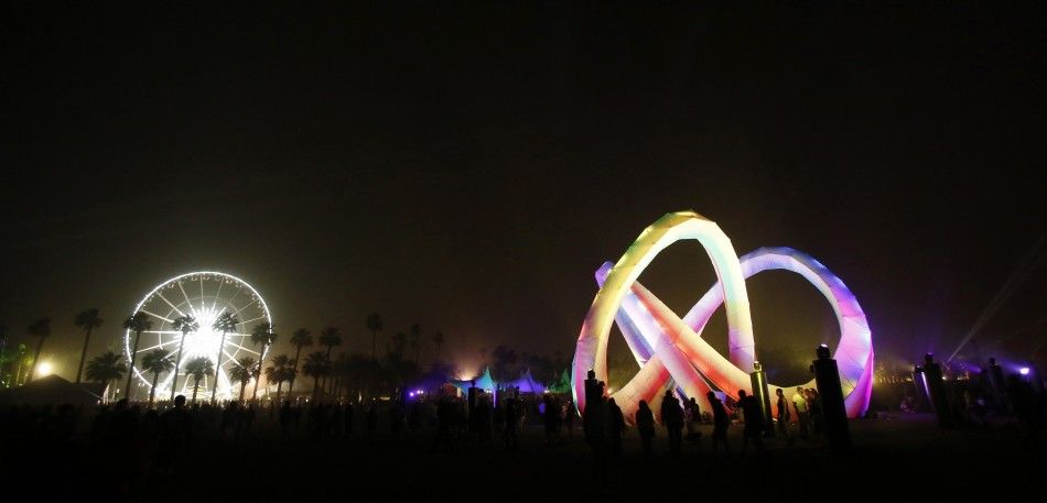 The Lightweaver art installation by Alexis Rochas is pictured at the Coachella Valley Music and Arts Festival in Indio