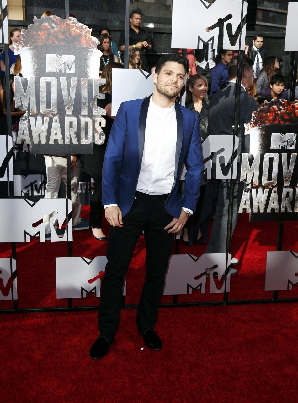 Actor Jerry Ferrara arrives at the 2014 MTV Movie Awards in Los Angeles, California April 13, 2014.  REUTERSDanny Moloshok  