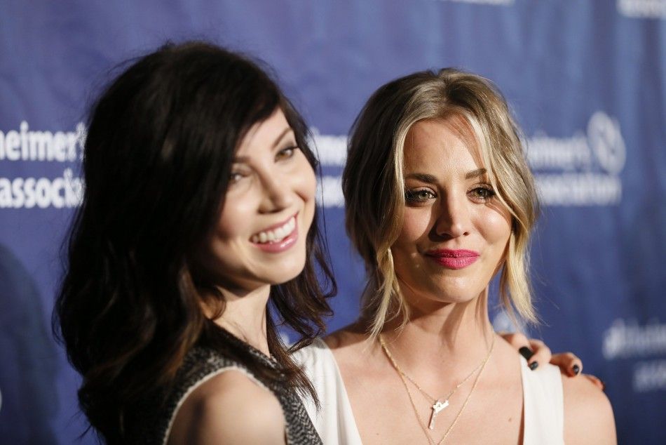 Actresses Kaley Cuoco-Sweeting R and her sister Briana Cuoco pose at the 22nd annual quotA Night at Sardisquot to benefit the Alzheimers Association at the Beverly Hilton Hotel in Beverly Hills, California, March 26, 2014. REUTERSDanny Moloshok 