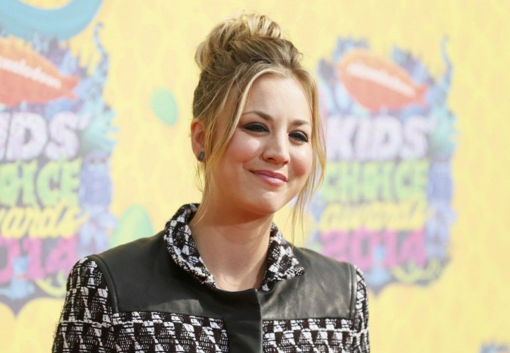 Actress Kaley Cuoco arrives at the 27th Annual Kids' Choice Awards in Los Angeles, California March 29, 2014.   REUTERS/Danny Moloshok