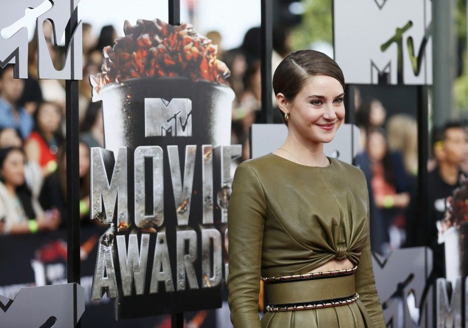 Actress Shailene Woodley arrives at the 2014 MTV Movie Awards in Los Angeles, California  April 13, 2014.  REUTERSDanny Moloshok  