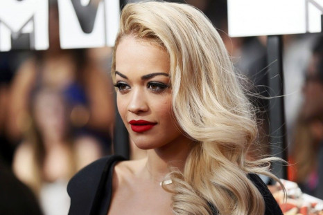 Rita Ora arrives at the 2014 MTV Movie Awards in Los Angeles