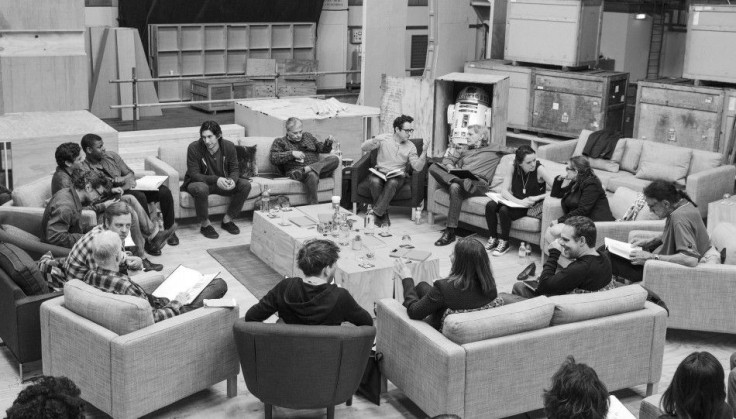 Publicity Photo of Cast Reading for 'Star Wars: Episode VII' in Buckinghamshire