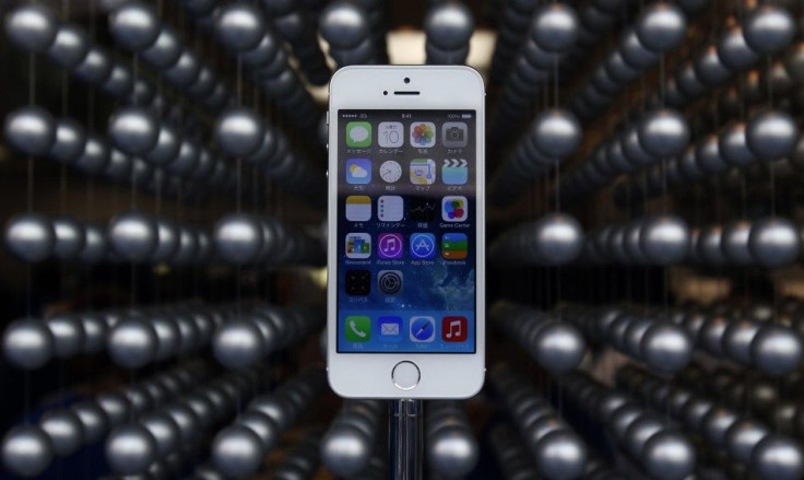 Apple's iPhone 5S is displayed at an Apple shop in Tokyo's Ginza shopping district 