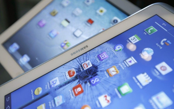 File Picture Illustration of Samsung Electronics' Galaxy Tab and Apple's iPad in Seoul
