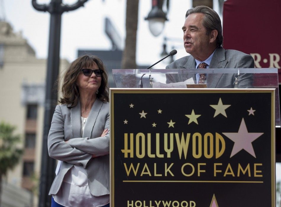 Actor Beau Bridges speaks, at the ceremony for the unveiling of actress Sally Fieldsstar on the Walk of Fame in Hollywood