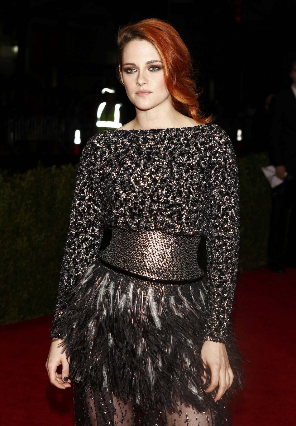 Actress Kristen Stewart arrives at the Metropolitan Museum of Art Costume Institute Gala Benefit celebrating the opening of quotCharles James Beyond Fashionquot in Upper Manhattan, New York May 5, 2014. REUTERSCarlo Allegri  