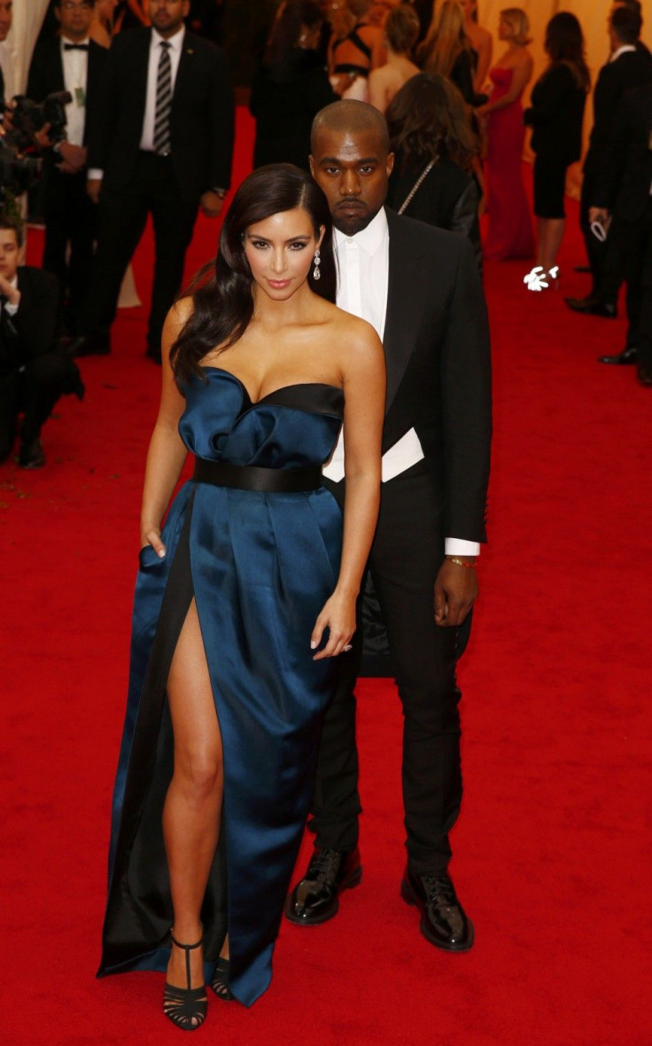 kim Kardashian and Kanye West at the MET Gala