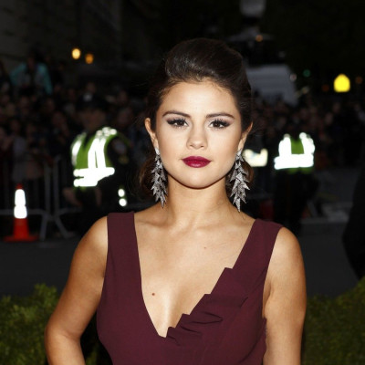 Actress Selena Gomez arrives at the Metropolitan Museum of Art Costume Institute Gala Benefit 