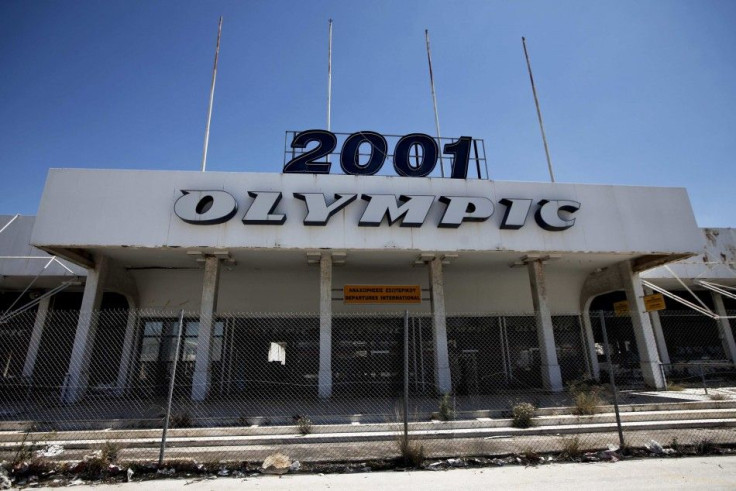 The main entrance of the old Athens&#039; airport at Hellenikon suburb, southwest of Athens May 5, 2014. Greece&#039;s return from bond market exile and signs of economic revival has attracted big international investors to its privatisation drive, giving