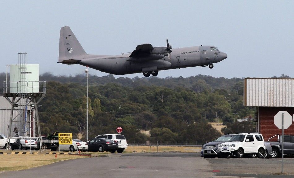 A Royal Malaysia Air Force C-130 takes off from RAAF base 