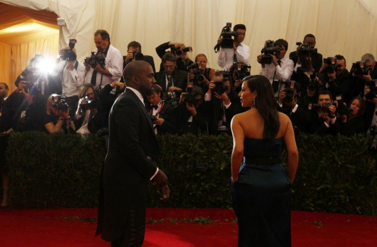 Kanye West and Kim Kardashian Arrive at the Metropolitan Museum of Art Costume Institute Gala Benefit in New York