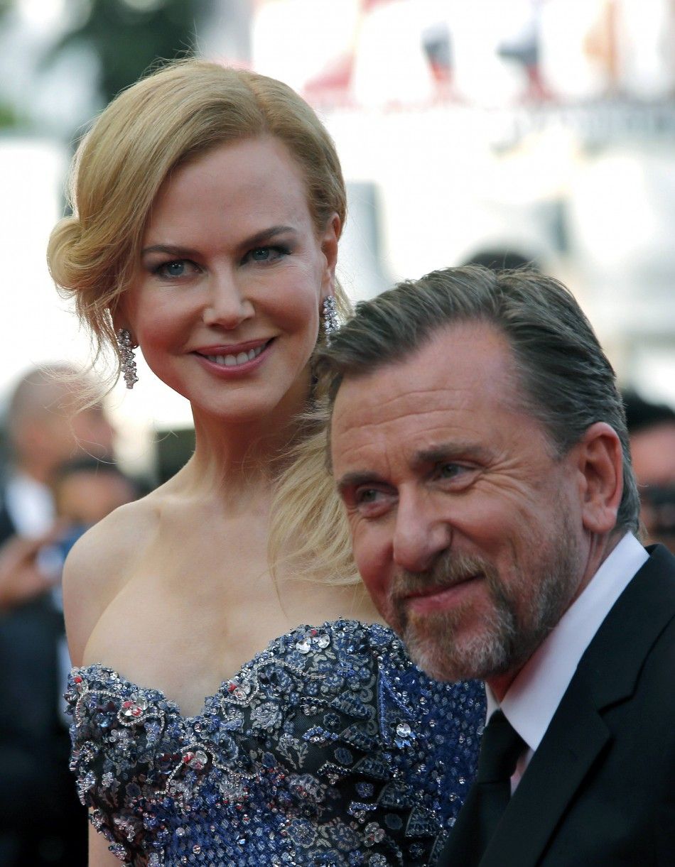 Cast members Tim Roth and Nicole Kidman pose on the red carpet as they arrive for the opening ceremony and the screening of the film quotGrace of Monacoquot out of competition during the 67th Cannes Film Festival in Cannes