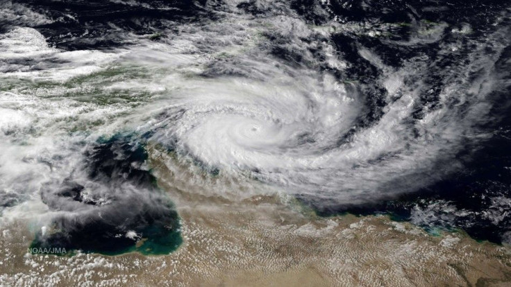 Category 5 Tropical Cyclone Ita is seen approaching the far north Queensland coast of Australia, in this NOAA satellite file image taken at 0130EST/0530GMT on April 10, 2014. People in heavily populated Pacific and Indian Ocean coastal regions beyond the 