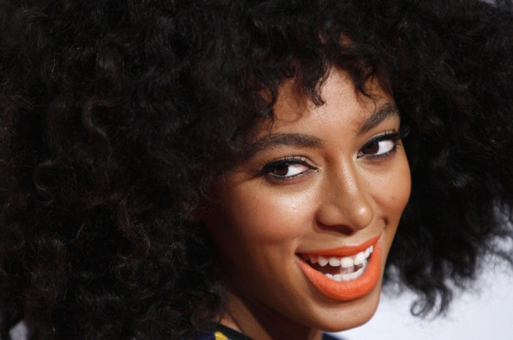 File photo of singer Solange Knowles arriving for the Glamour Magazine Women of the Year Awards in New York