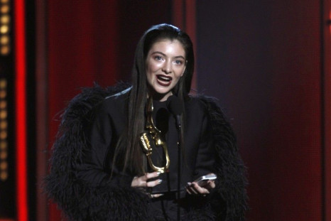 Singer Lorde accepts the top new artist award onstage at the 2014 Billboard Music Awards in Las Vegas