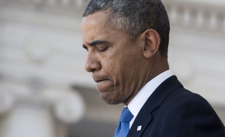 U.S. President Barack Obama Speaks During Memorial Day Ceremonies At Arlington National Cemetery In Virginia