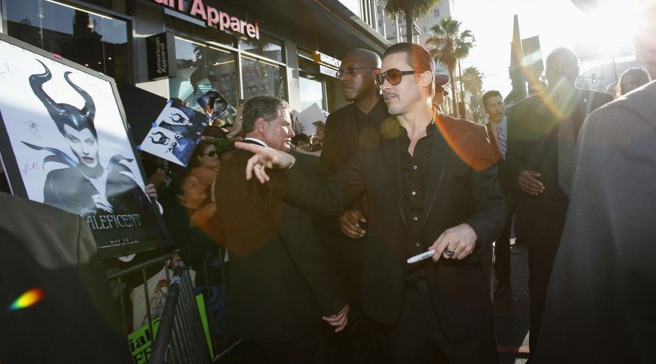 Actor Brad Pitt arrives at the premiere of quotMaleficentquot 