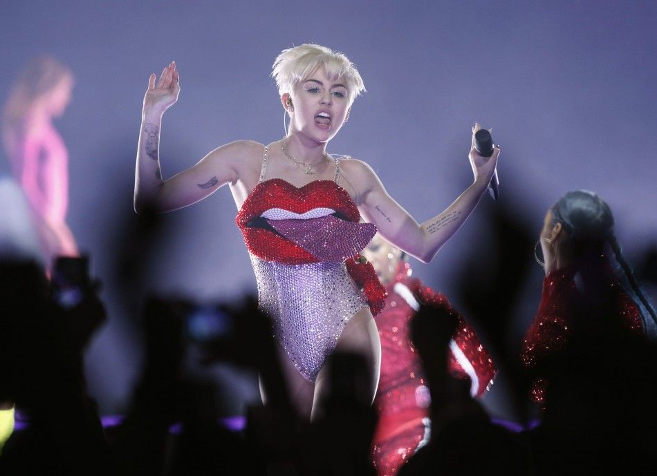 U.S. singer Miley Cyrus performs at the O2 Arena in central London May 6, 2014. REUTERSOlivia Harris 
