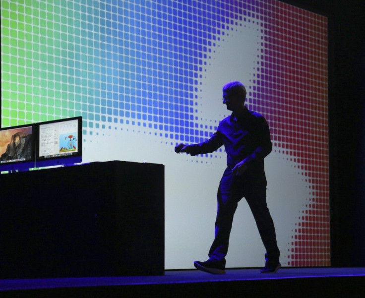 Apple CEO Tim Cook Departs The Stage Following His Keynote Address