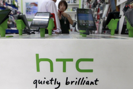 A Mobile Phone Shop Displaying HTC Smartphones In Taipei